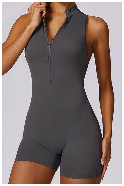 Scrunch Sporty Short Jumpsuit with Bar Suit