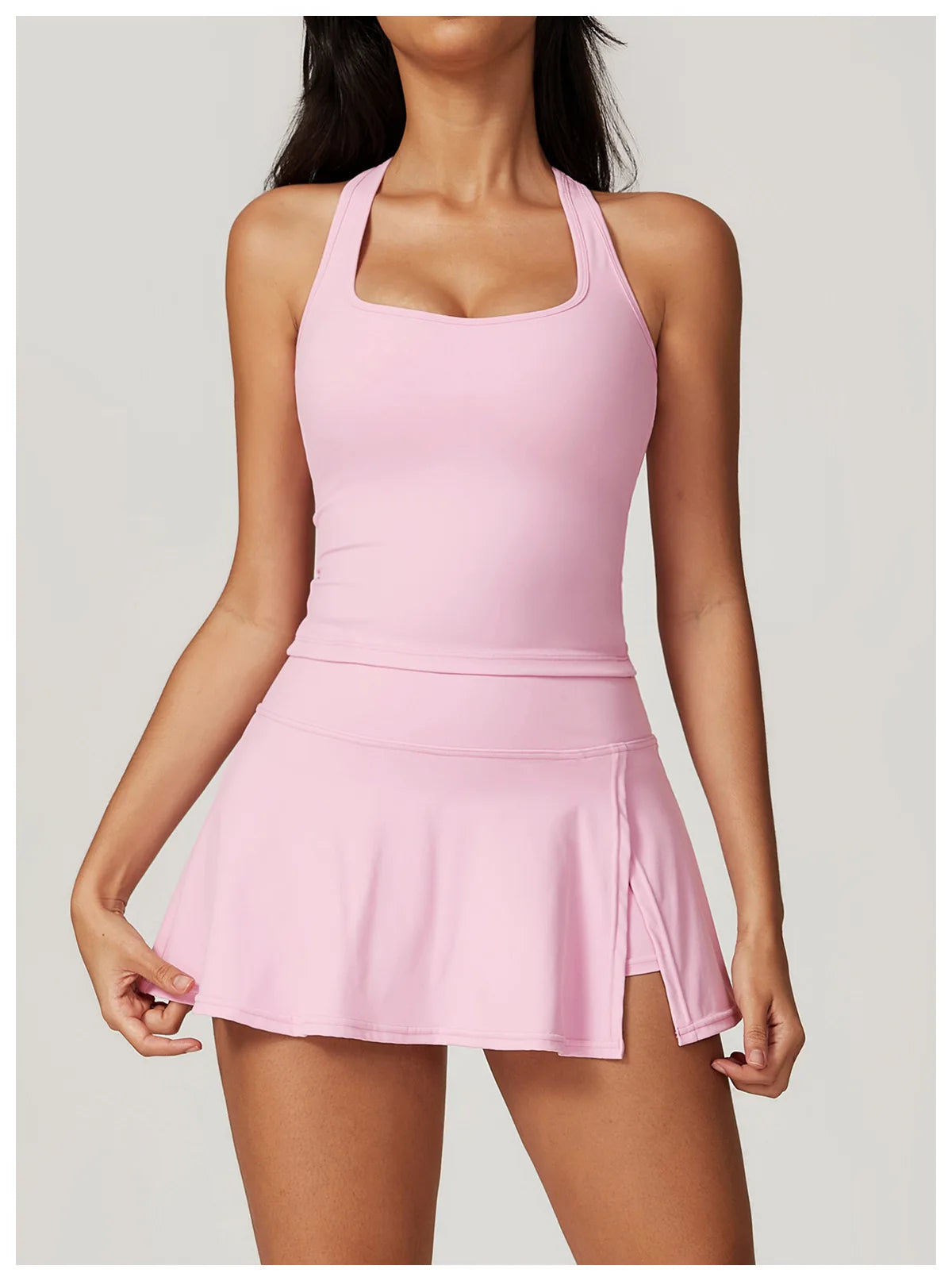 Short Sleeve Female Yoga Short Skirt Tracksuit
