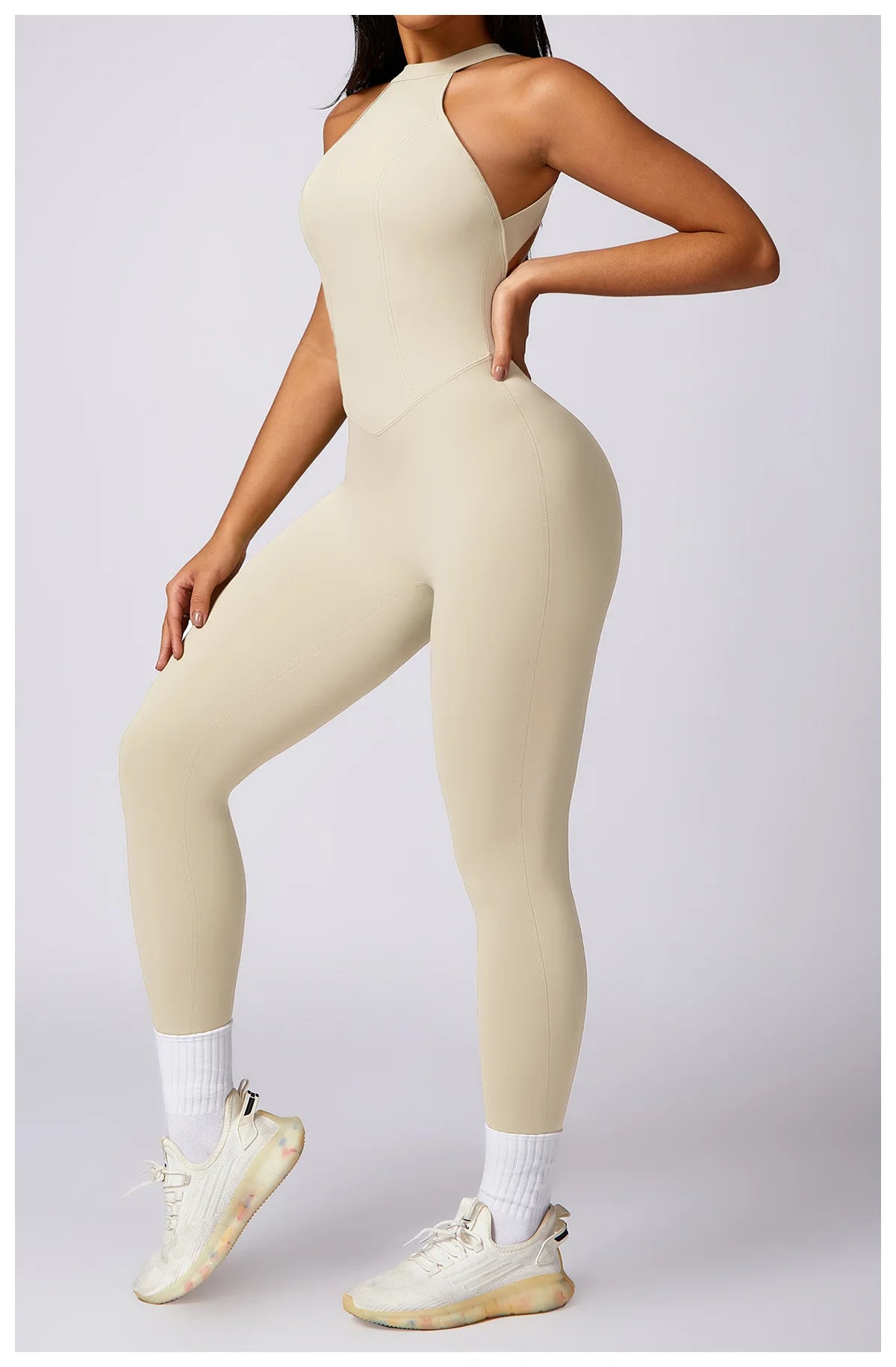 Backless Quick-Dry Yoga Jumpsuit