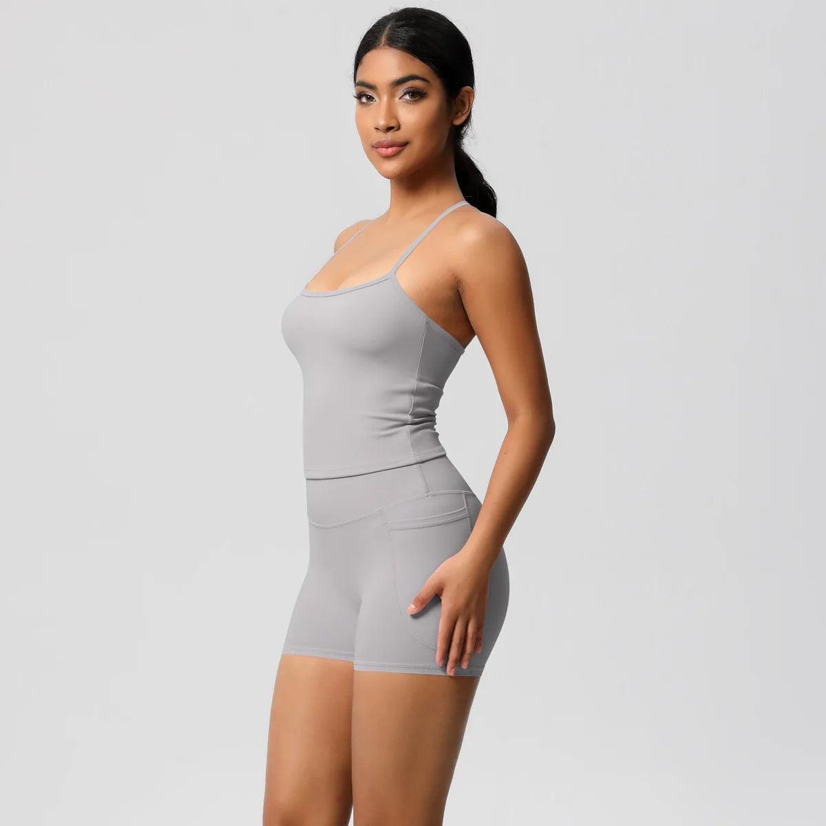 Quick Drying Brushed Sling Yoga Shorts