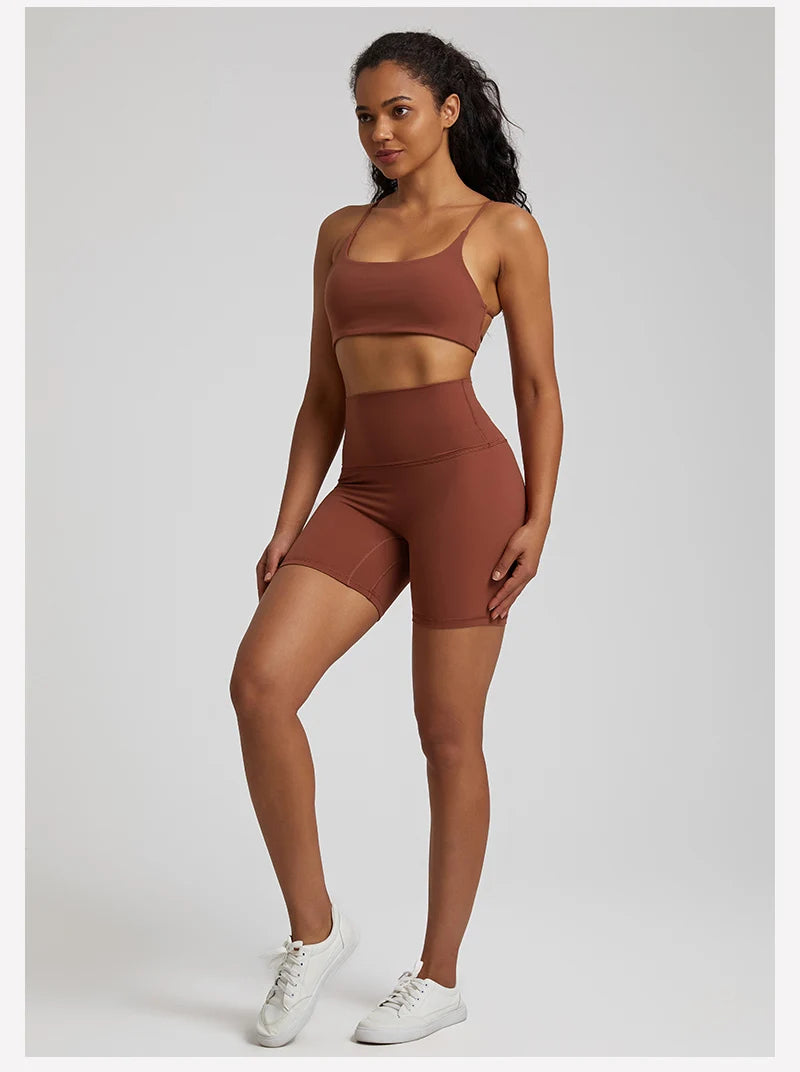 High Stretch Backless Sport Bra Suits Yoga Set