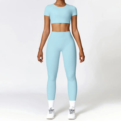 High Waist Seamless Gym Set