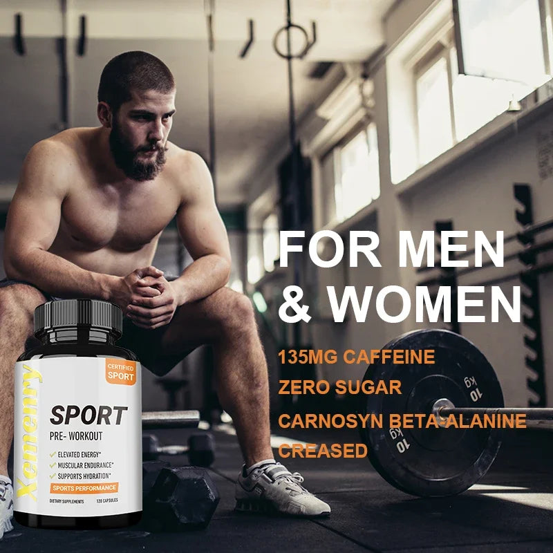 Sport Pre Workout Supplement 120 Capsules