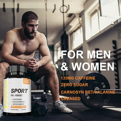 Sport Pre Workout Supplement 120 Capsules