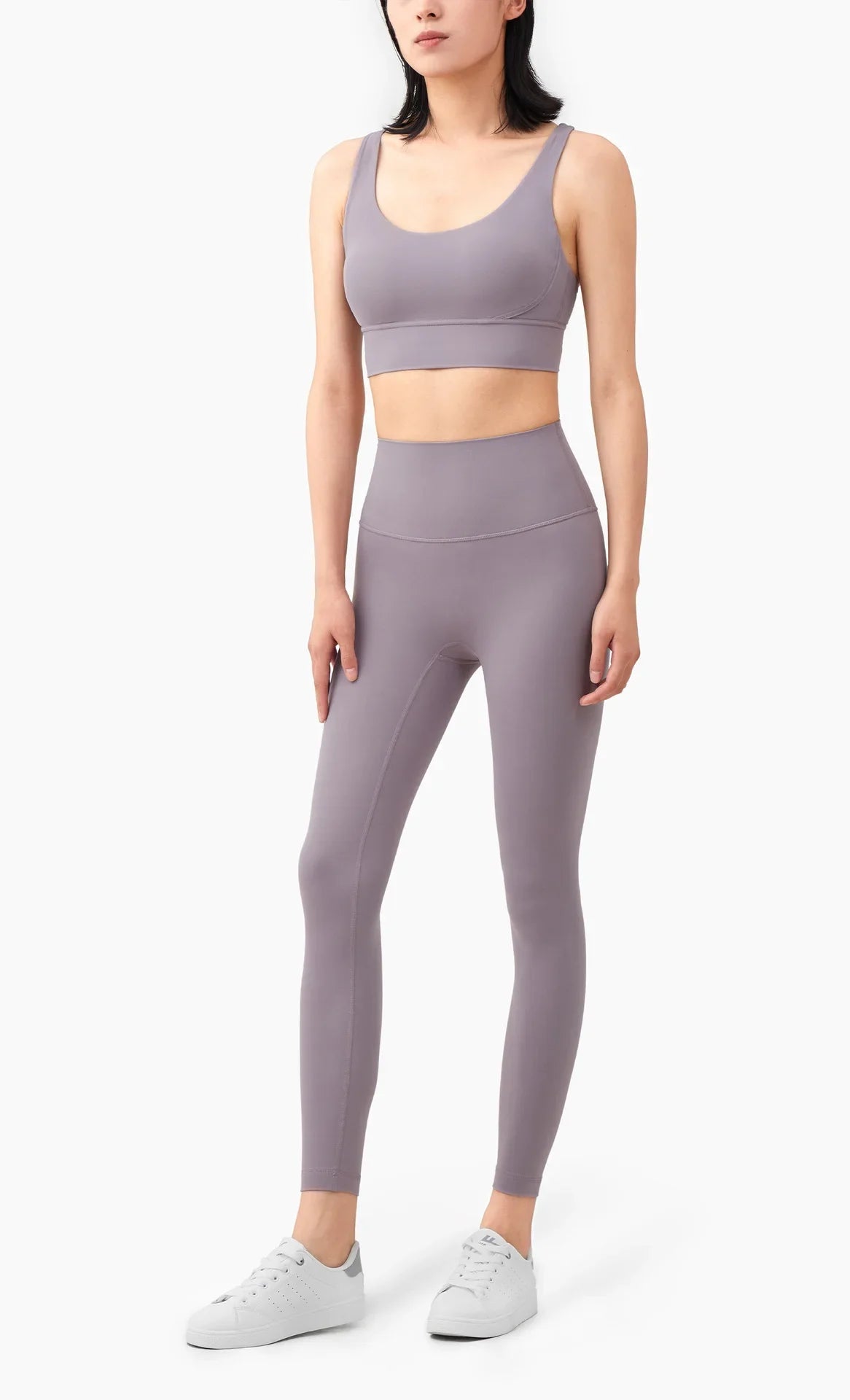 Cross-Back Sports Bra & High-Waist Leggings
