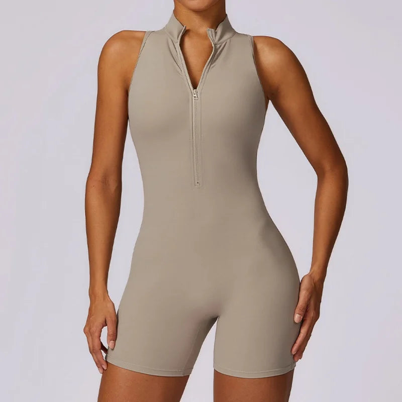 Scrunch Sporty Short Jumpsuit with Bar Suit