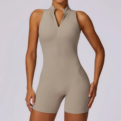 Scrunch Sporty Short Jumpsuit with Bar Suit