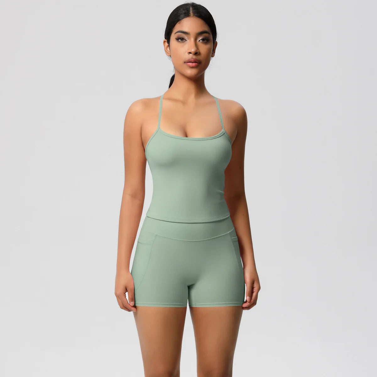 Quick Drying Brushed Sling Yoga Shorts