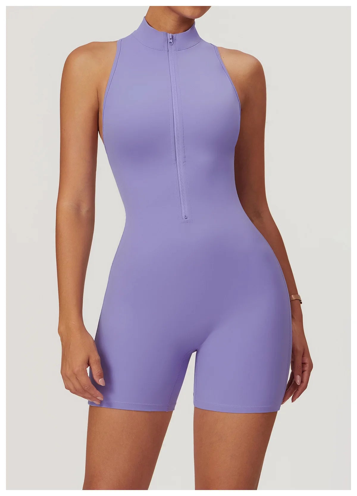 Scrunch Sporty Short Jumpsuit with Bar Suit