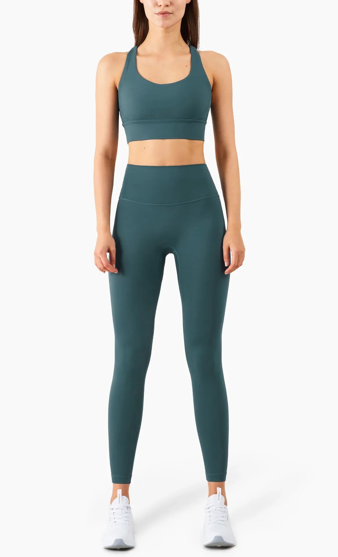 Cross-Back Sports Bra & High-Waist Leggings