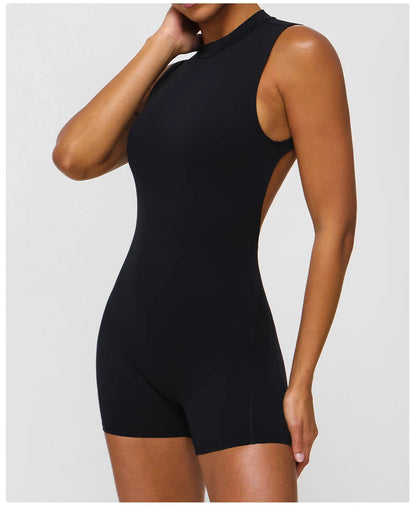 Sexy Back V Jumpsuits Women's Tracksuit Yoga Set