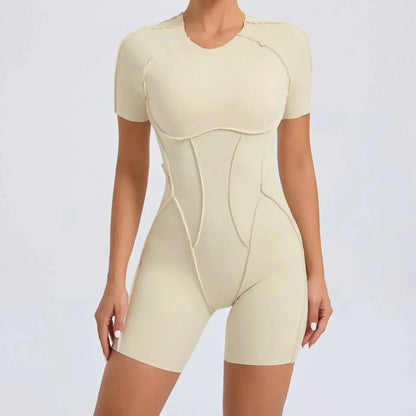 Athletic Wear Padding One-Piece Women Gym Jumpsuit