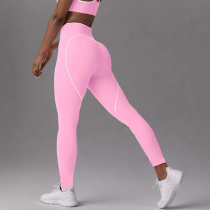 Seamless High Elasticity Yoga Bra Pants Set