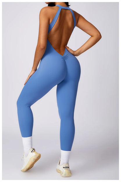Backless Quick-Dry Yoga Jumpsuit