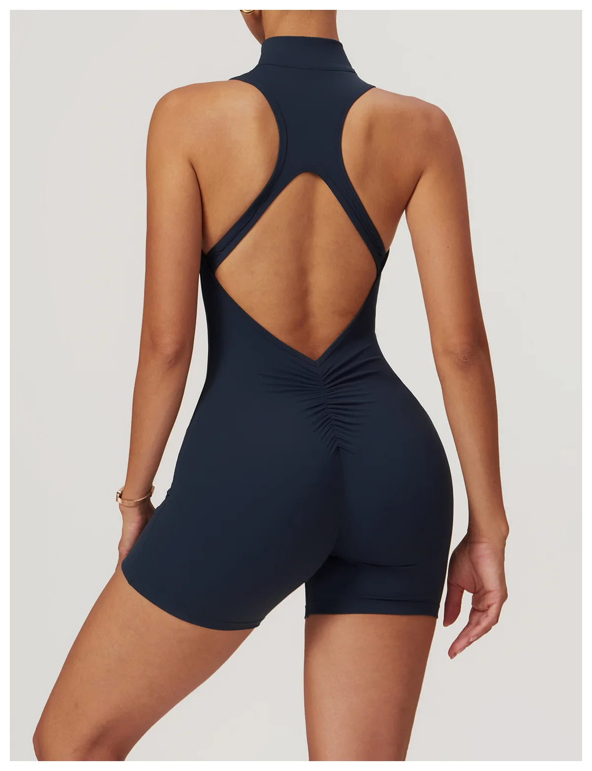 Scrunch Sporty Short Jumpsuit with Bar Suit