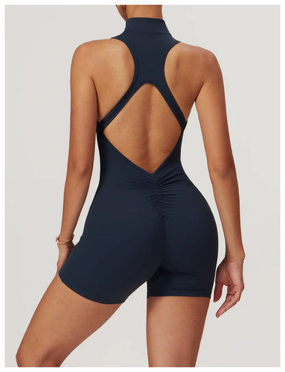 Scrunch Sporty Short Jumpsuit with Bar Suit