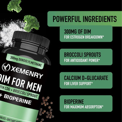 DIM 300mg Capsules for Hormone Balance and Fitness