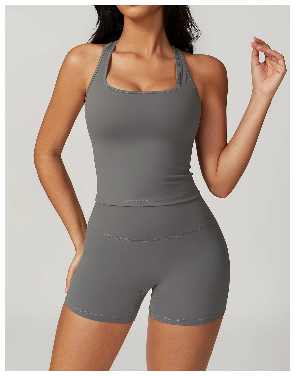 Short Sleeve Female Yoga Short Skirt Tracksuit