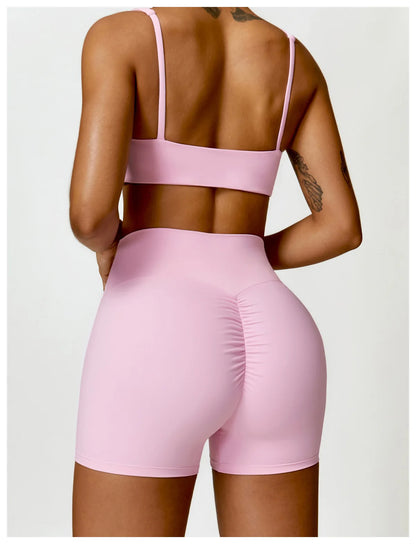 Long Sleeve Crop Top & High-Waist Leggings