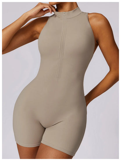 Scrunch Sporty Short Jumpsuit with Bar Suit