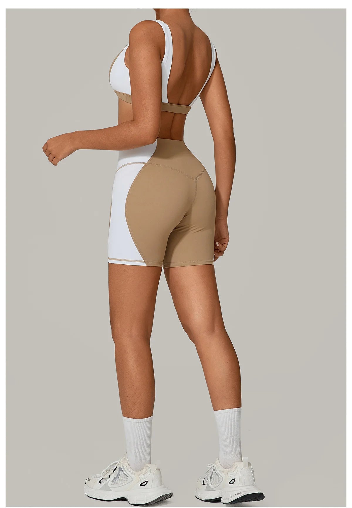 Women's Spliced Sports High Waist Yoga Set