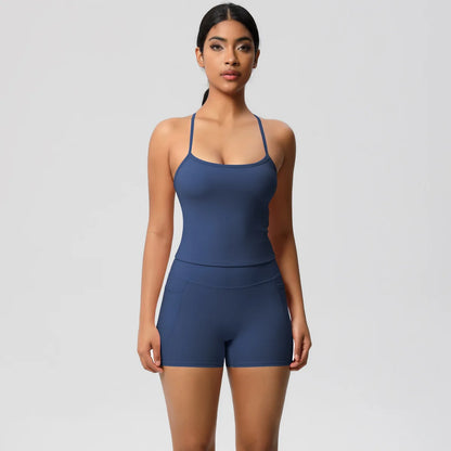 Quick Drying Brushed Sling Yoga Shorts