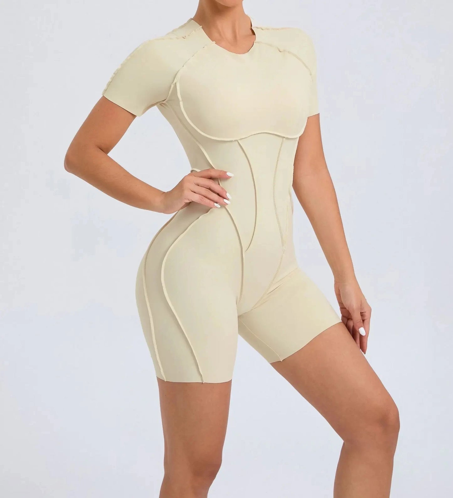 Athletic Wear Padding One-Piece Women Gym Jumpsuit