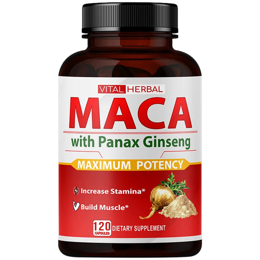 Maca and Ginseng Sports Supplement Capsules