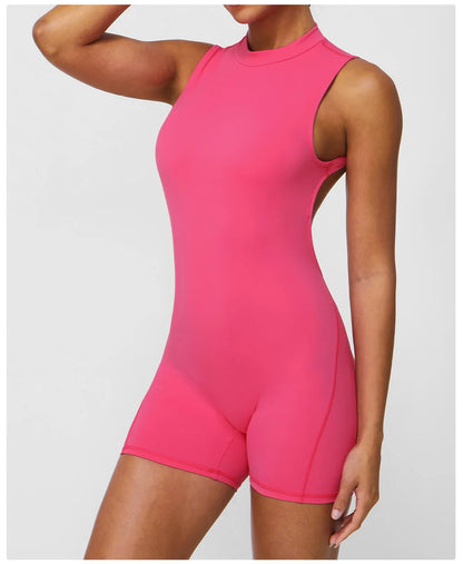 Sexy Back V Jumpsuits Women's Tracksuit Yoga Set