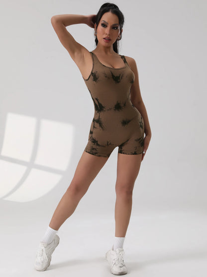 Backless Sleeveless Gym Jumpsuit
