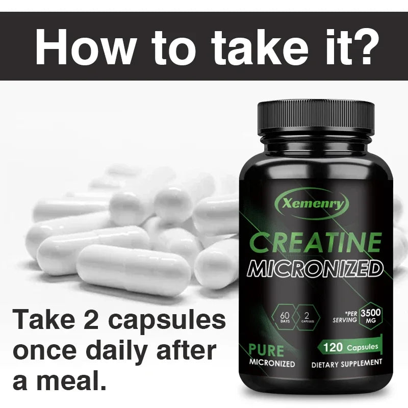 Creatine Monohydrate Capsules  120 Capsules