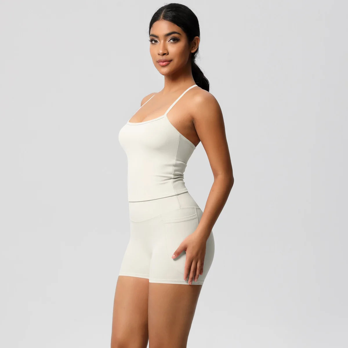 Quick Drying Brushed Sling Yoga Shorts