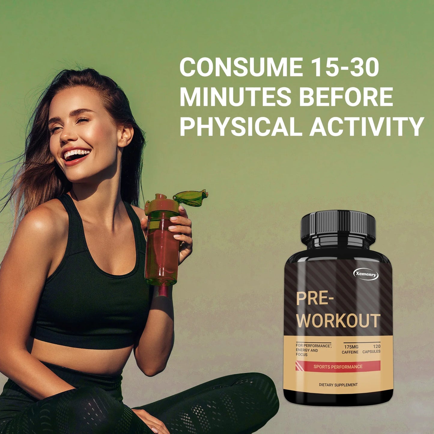 Pre-Workout Supplement with Creatine Monohydrate