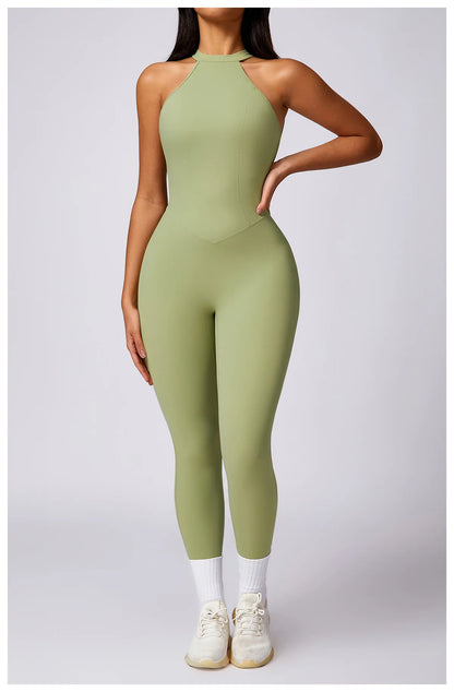 Backless Quick-Dry Yoga Jumpsuit