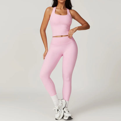 Short Sleeve Female Yoga Short Skirt Tracksuit
