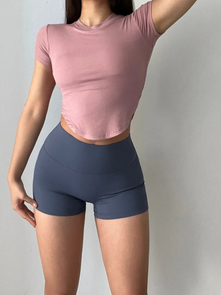 Hip Lifting Fitness Yoga Shorts Three-quarter Pants