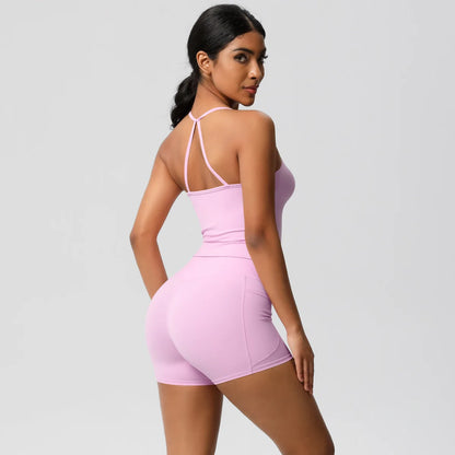 Quick Drying Brushed Sling Yoga Shorts
