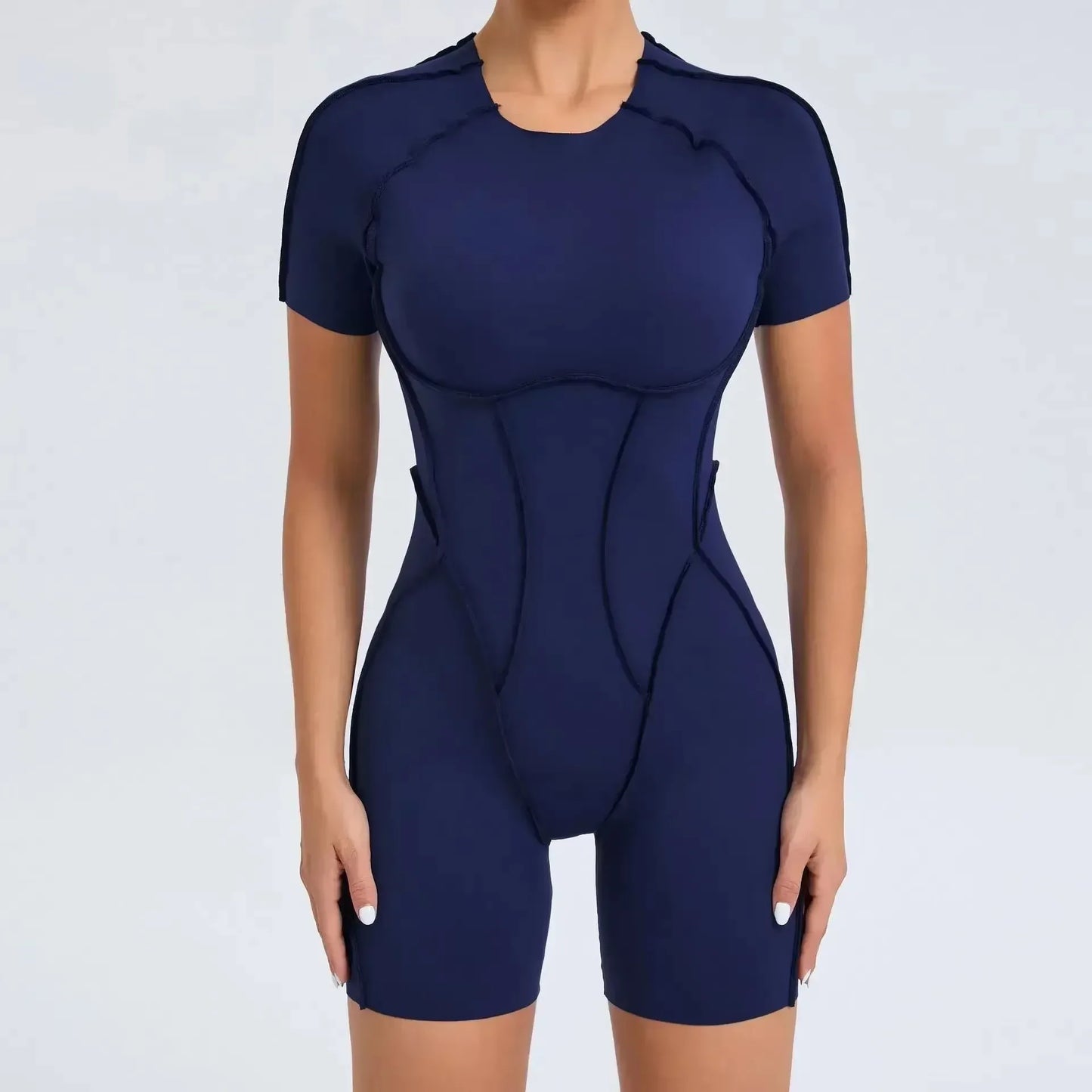 Athletic Wear Padding One-Piece Women Gym Jumpsuit