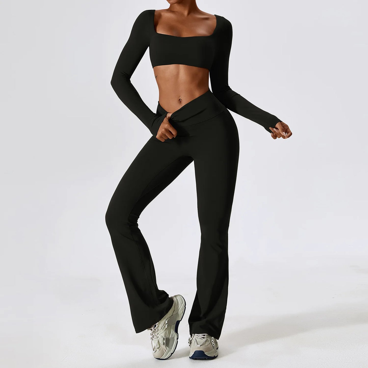 2-Piece Women Tracksuit Yoga Set