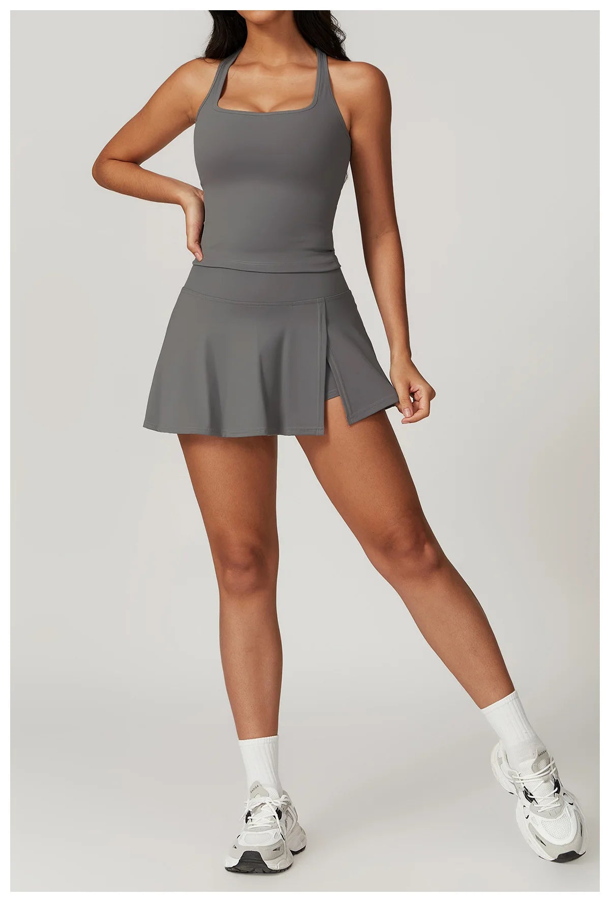 Short Sleeve Female Yoga Short Skirt Tracksuit