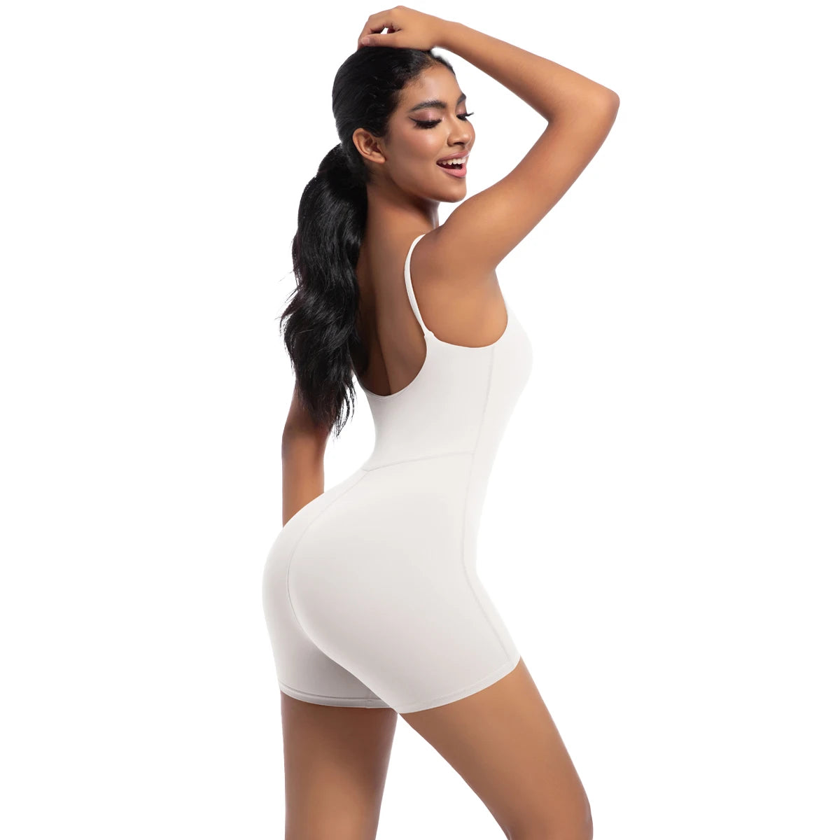 Seamless Jumpsuit Romper Backless Set