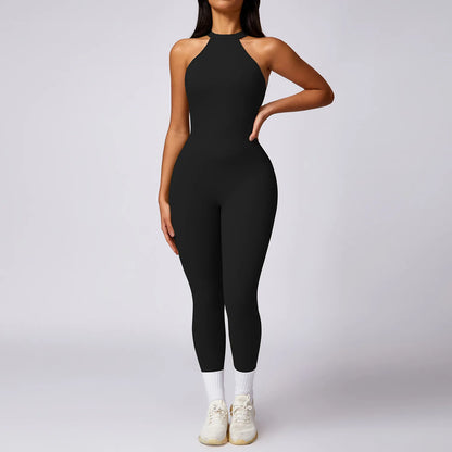Backless Quick-Dry Yoga Jumpsuit