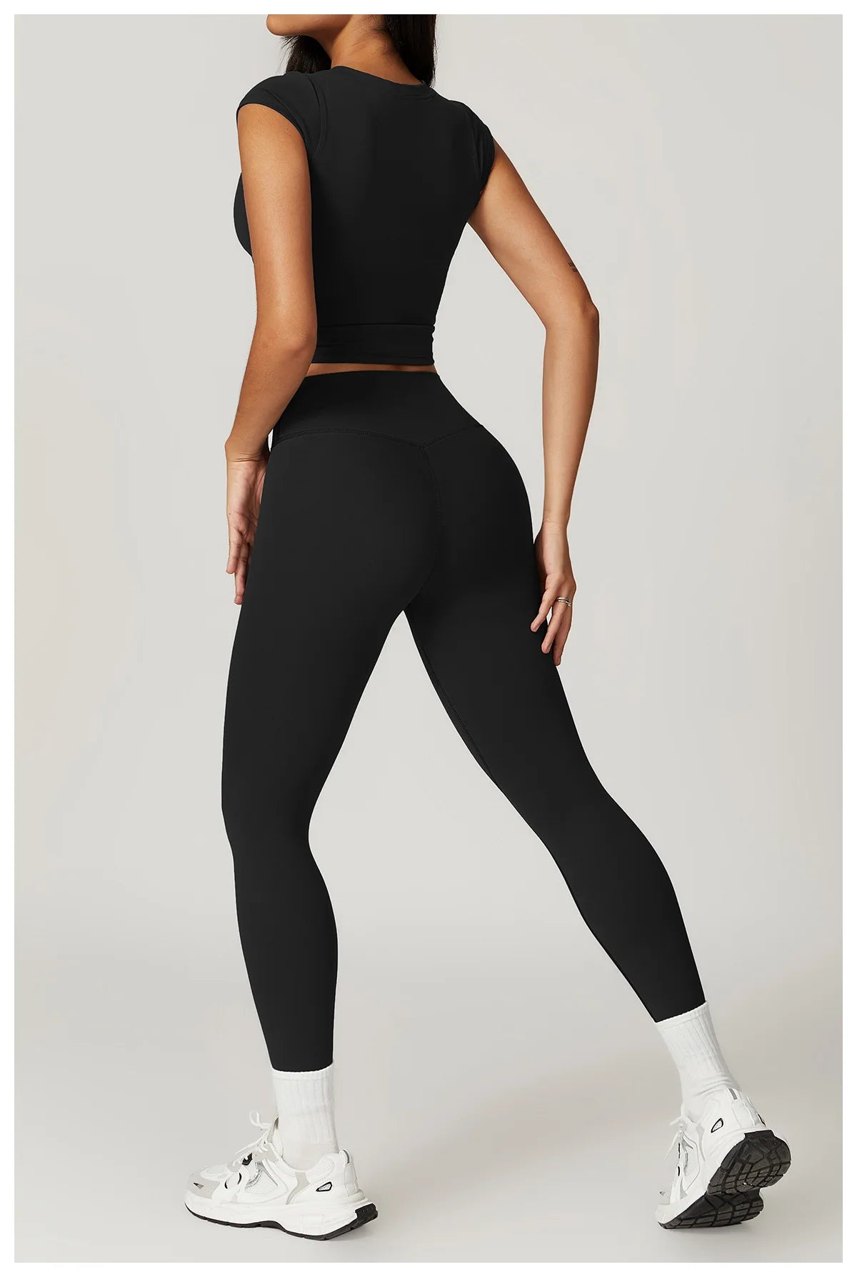 Short Sleeve Female Yoga Short Skirt Tracksuit