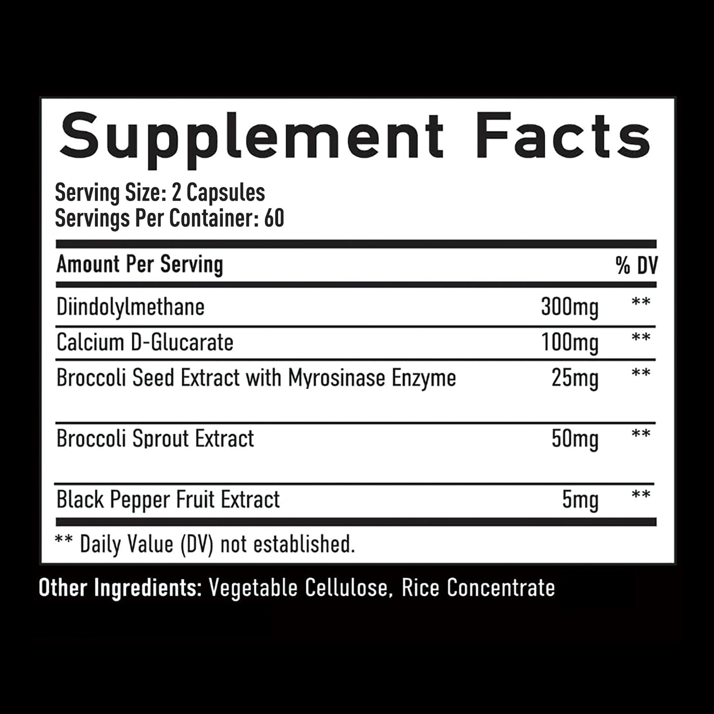 DIM 300mg Capsules for Hormone Balance and Fitness