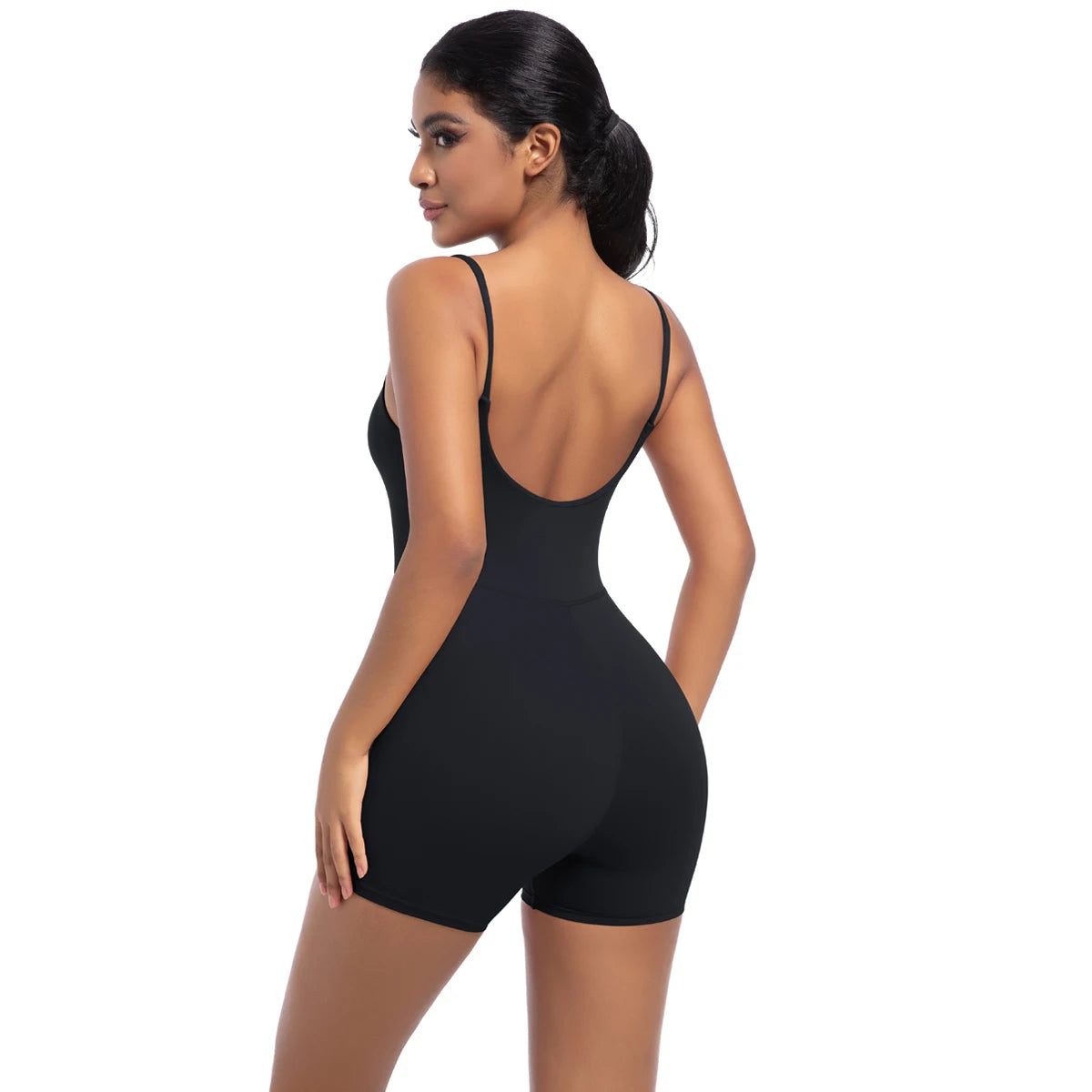 Seamless Jumpsuit Romper Backless Set