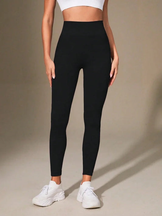 High Waist Peach Hip Tight Elastic Sports Pants