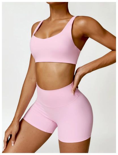 Long Sleeve Crop Top & High-Waist Leggings