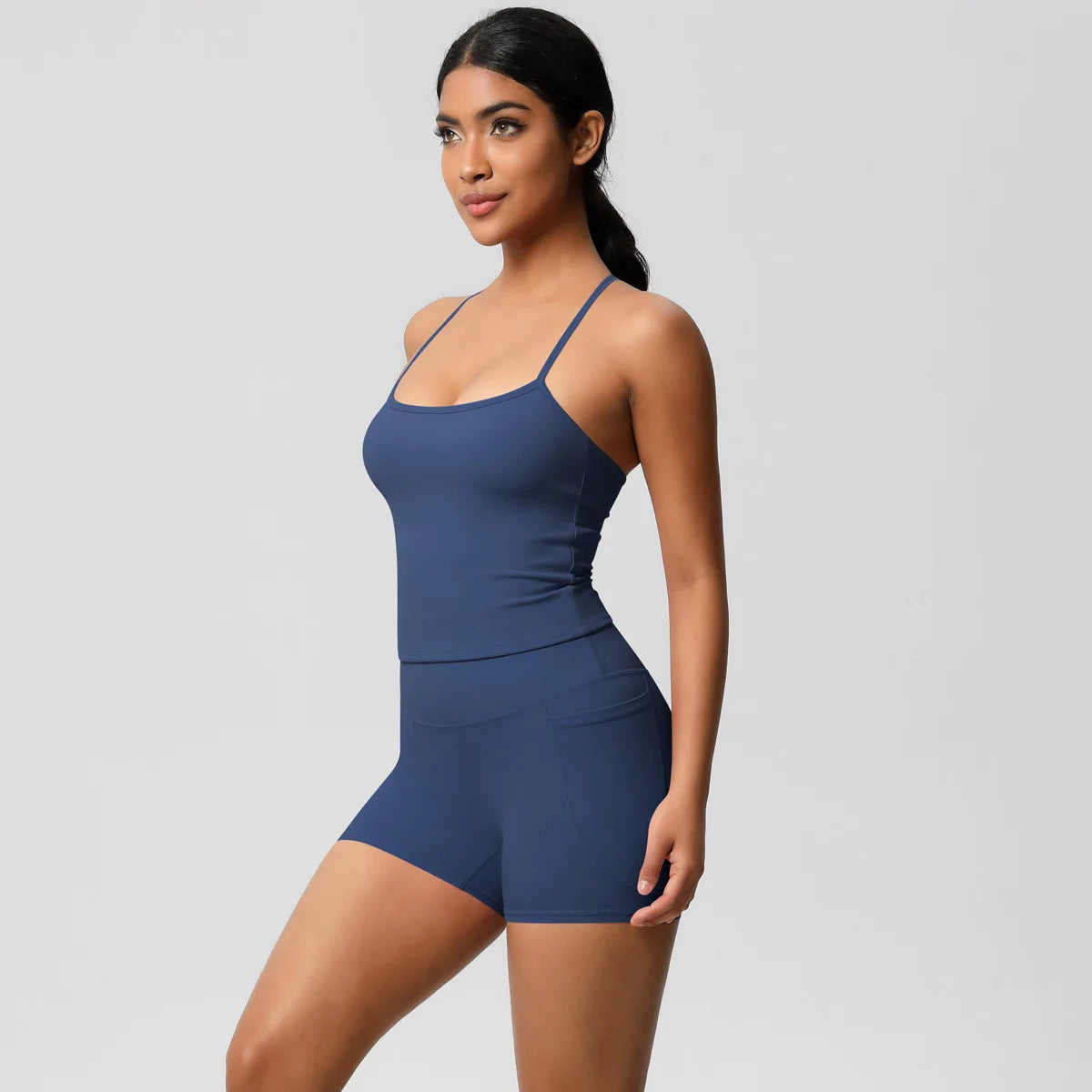 Quick Drying Brushed Sling Yoga Shorts