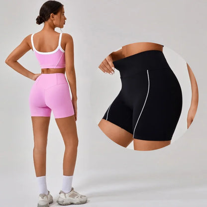 High Waist Flare Split Leggings 2pcs Yoga Suit