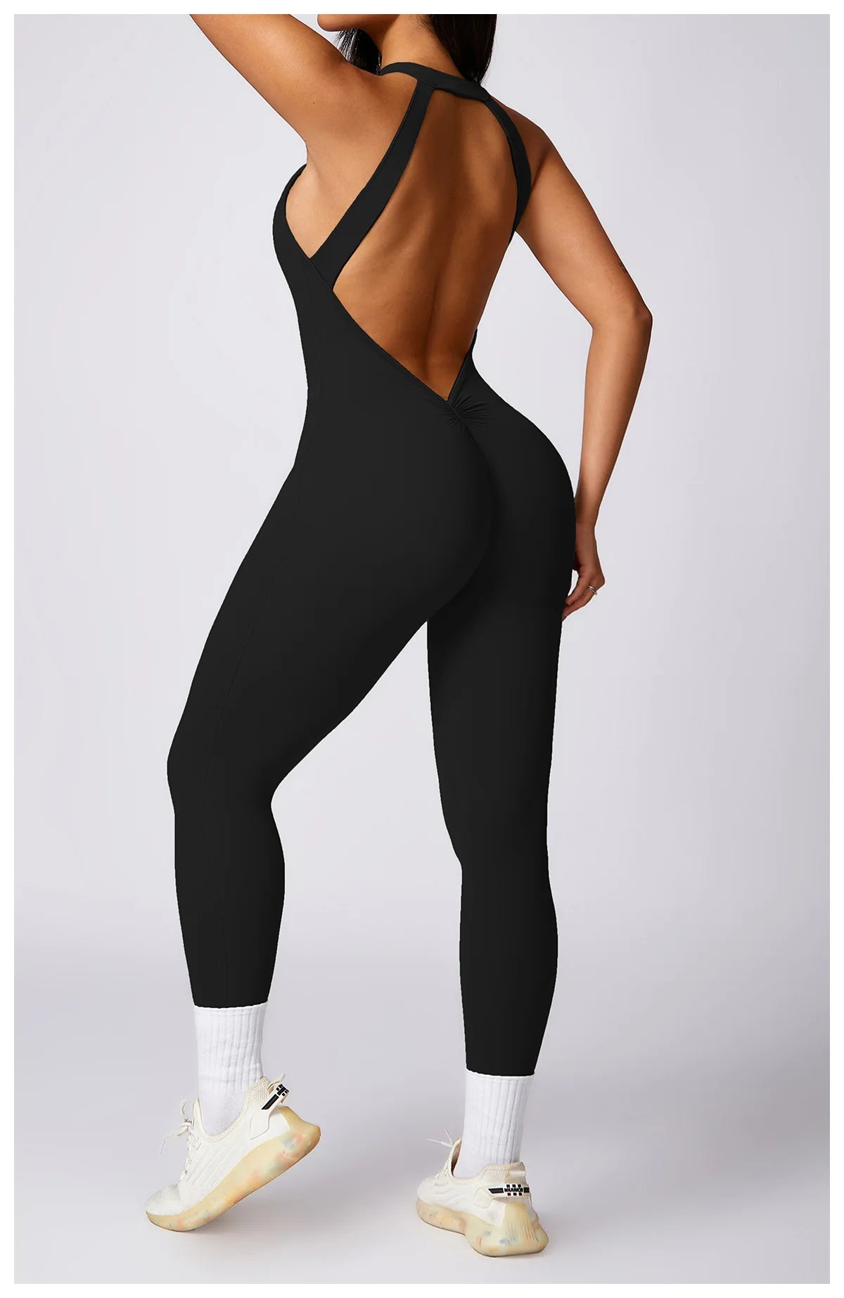 Backless Quick-Dry Yoga Jumpsuit